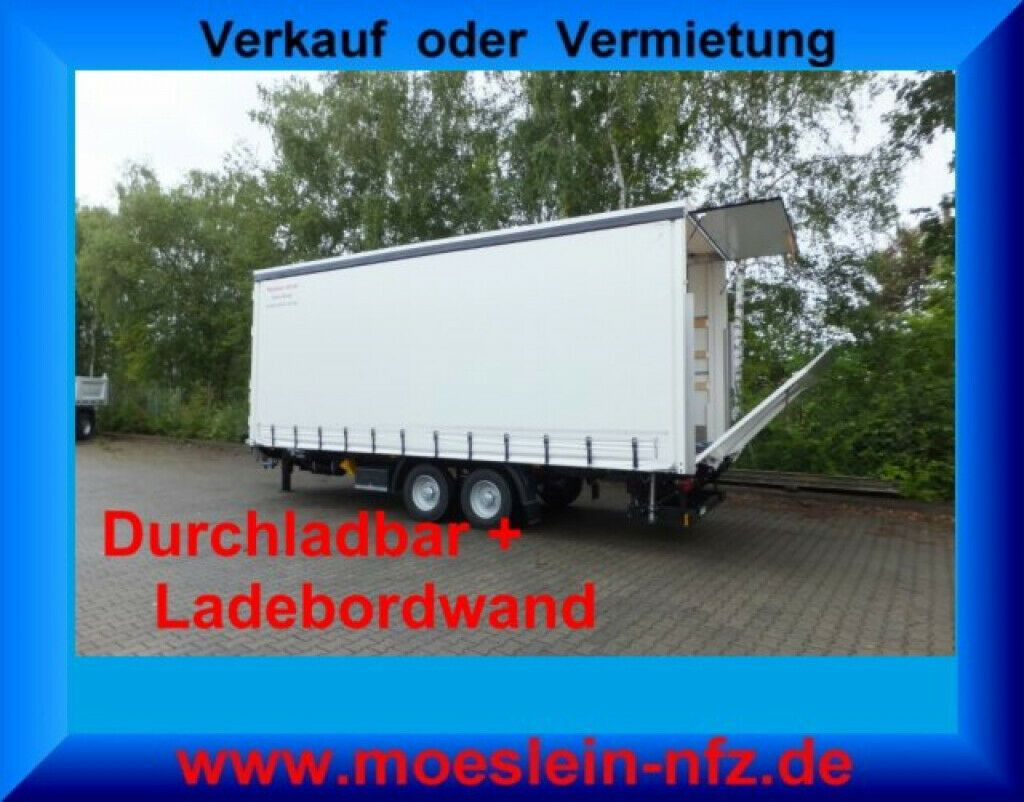 Möslein neuer Planenanhänger, Ladebordwand + Durchladba - Тентований причіп: фото 1 Möslein neuer Planenanhänger, Ladebordwand + Durchladba - Тентований причіп: фото 1