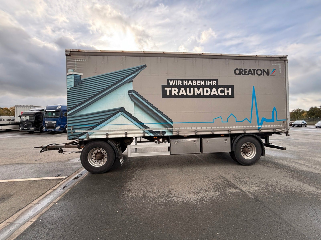 AZP18 Plane + Staplerhalterung - Тентований причіп: фото 1 AZP18 Plane + Staplerhalterung - Тентований причіп: фото 1