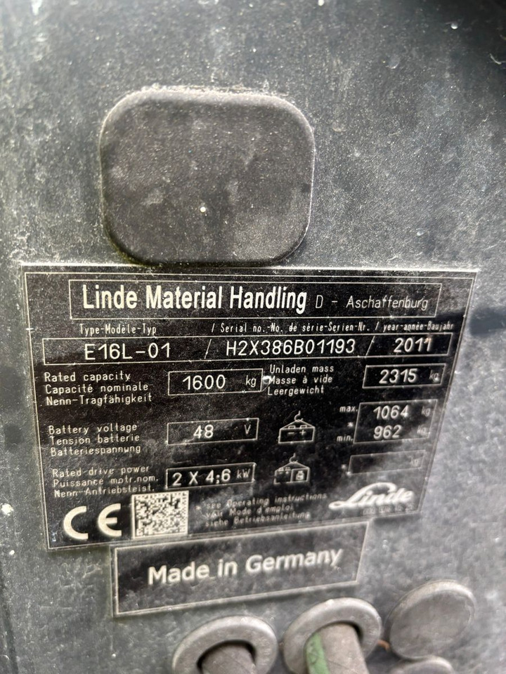 Електронавантажувач Linde E16L 3-Rad: фото 6 Електронавантажувач Linde E16L 3-Rad: фото 6