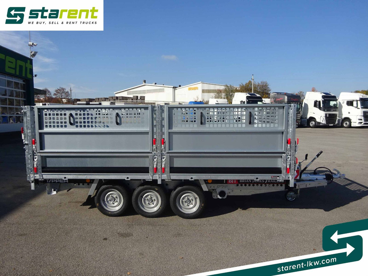 Brian James Trailers Tipper, Elektrisch Kippbar, Rampen - Бортовий причіп/ Платформа: фото 4 Brian James Trailers Tipper, Elektrisch Kippbar, Rampen - Бортовий причіп/ Платформа: фото 4