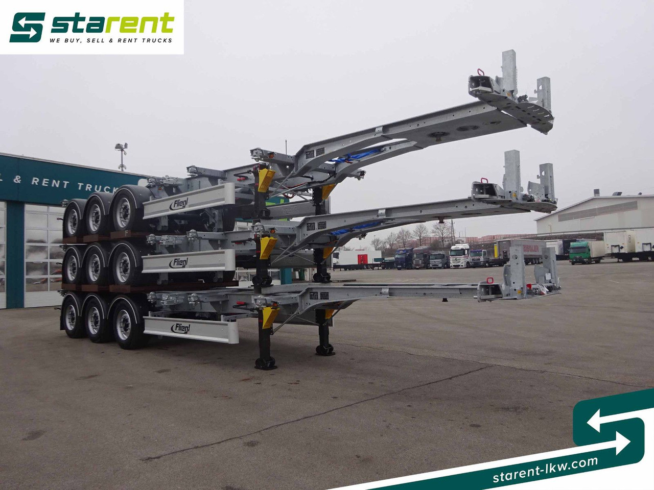 Fliegl Containerchassis ADR, 1x20/2x20/1x30/1x40/1x45 - Контейнеровоз/ Змінний кузов напівпричіп: фото 3 Fliegl Containerchassis ADR, 1x20/2x20/1x30/1x40/1x45 - Контейнеровоз/ Змінний кузов напівпричіп: фото 3