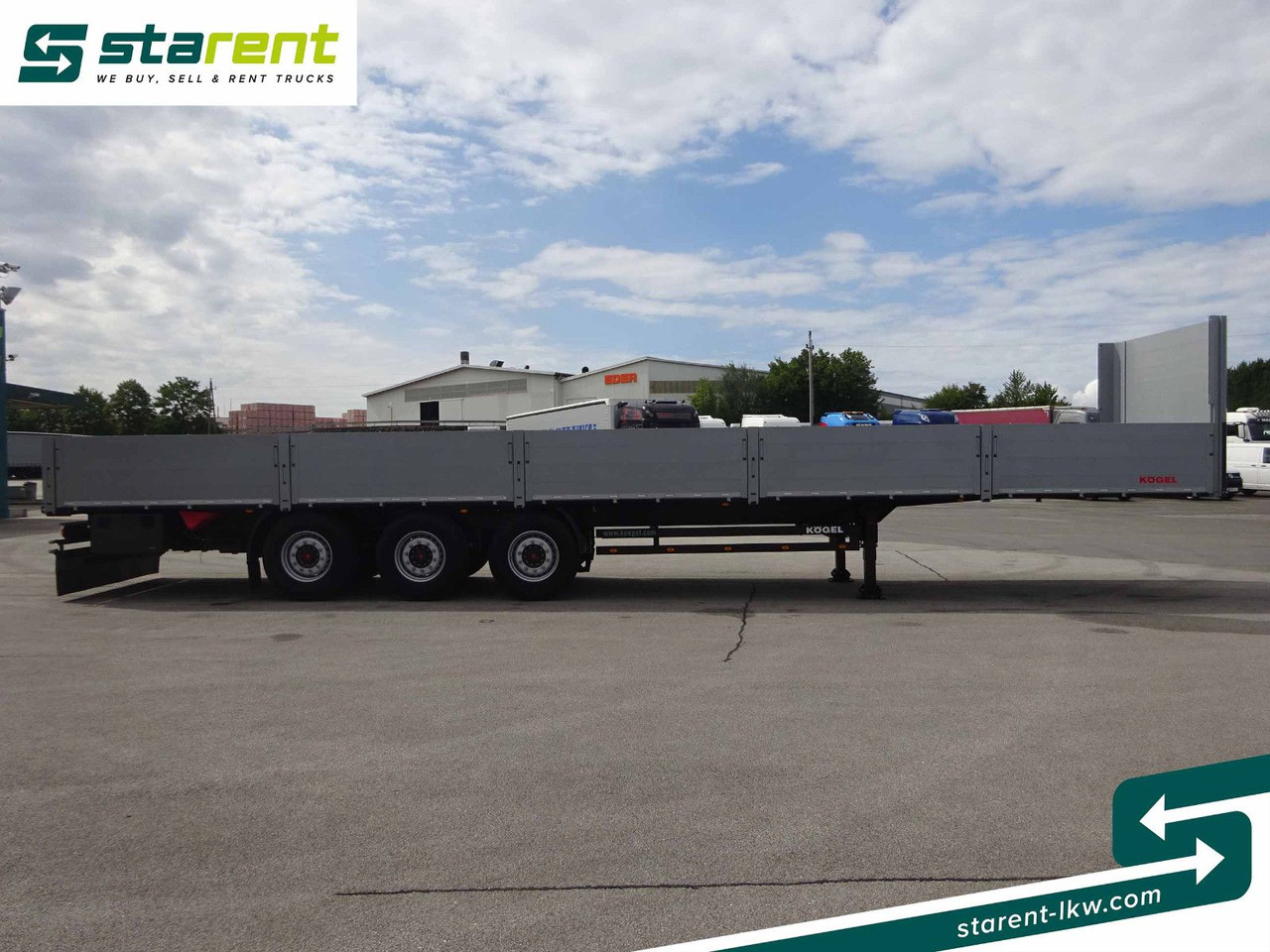 Kögel Baustofftrailer, Liftachse, Lenkachse - Бортовий напівпричіп/ Платформа: фото 4 Kögel Baustofftrailer, Liftachse, Lenkachse - Бортовий напівпричіп/ Платформа: фото 4