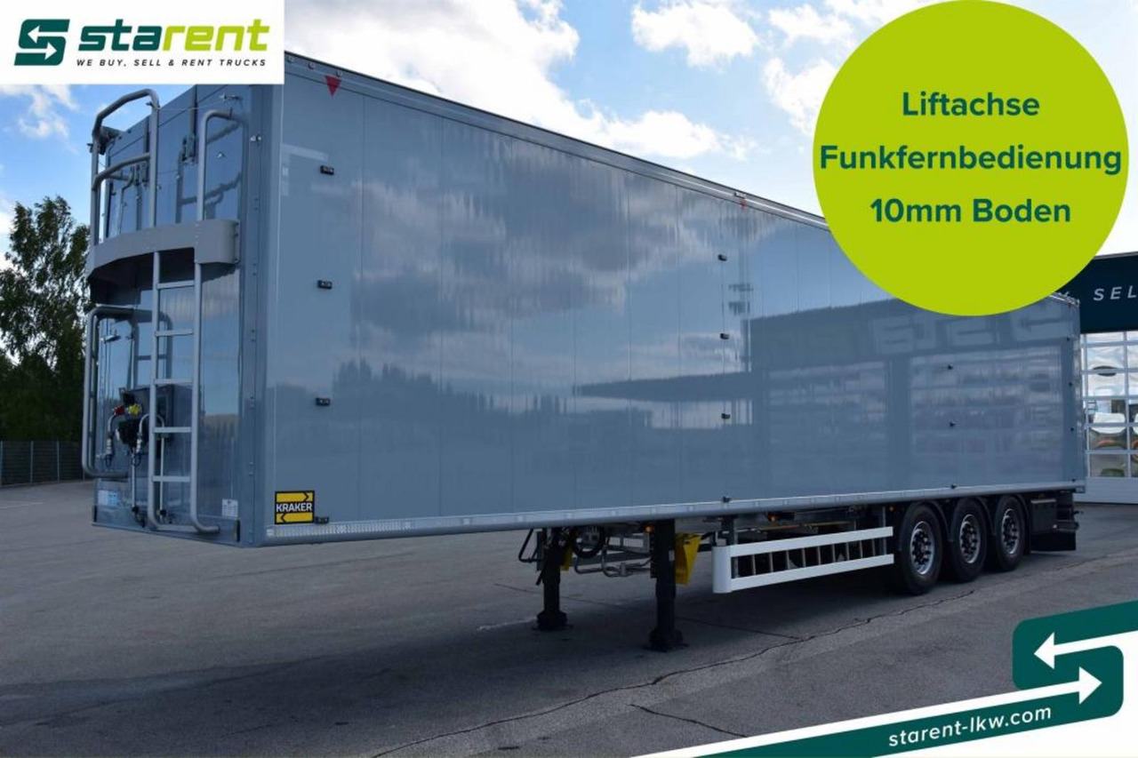 Kraker 10 mm 92m³ BPW-Achsen Funk. Verzinkt Liftachse - З рухомою підлогою напівпричіп: фото 1 Kraker 10 mm 92m³ BPW-Achsen Funk. Verzinkt Liftachse - З рухомою підлогою напівпричіп: фото 1