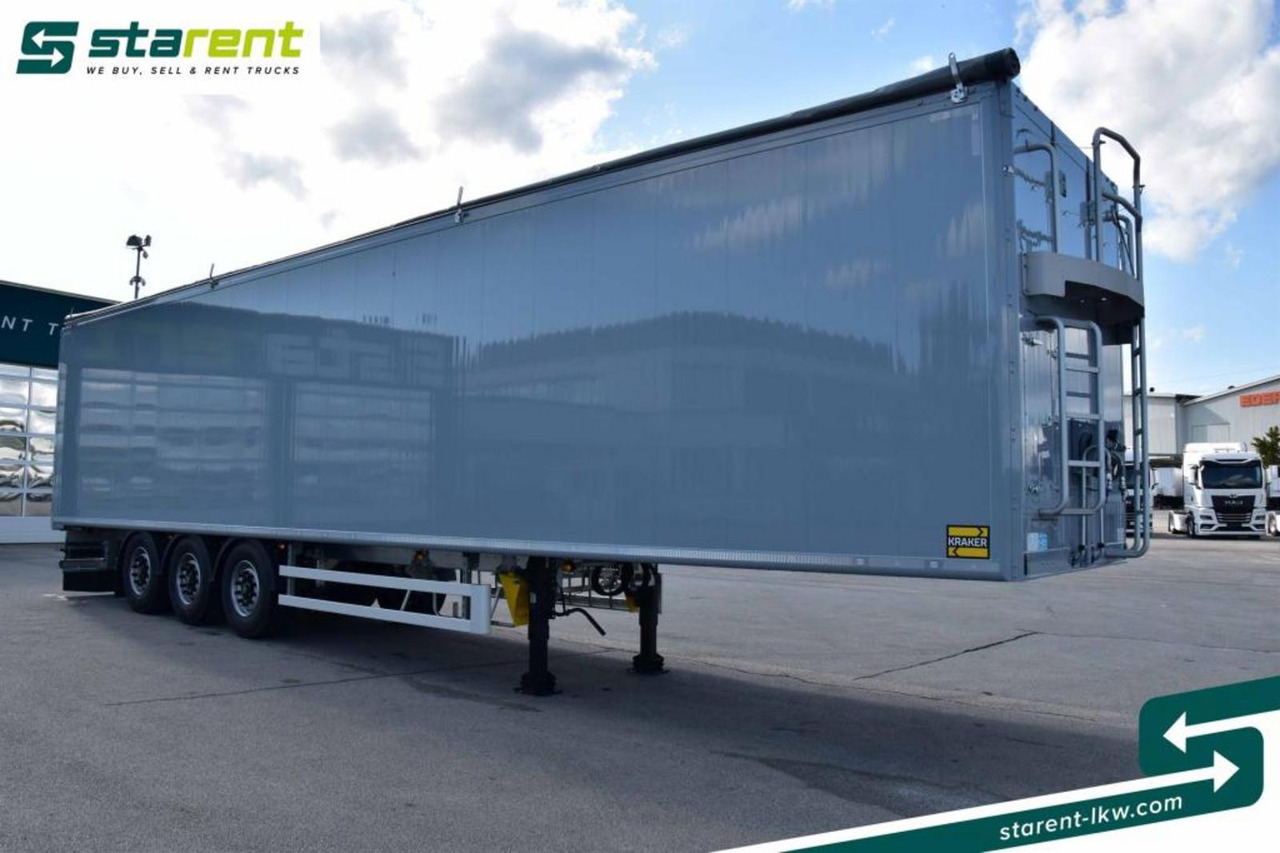 Kraker 10 mm 92m³ BPW-Achsen Funk. Verzinkt Liftachse - З рухомою підлогою напівпричіп: фото 3 Kraker 10 mm 92m³ BPW-Achsen Funk. Verzinkt Liftachse - З рухомою підлогою напівпричіп: фото 3