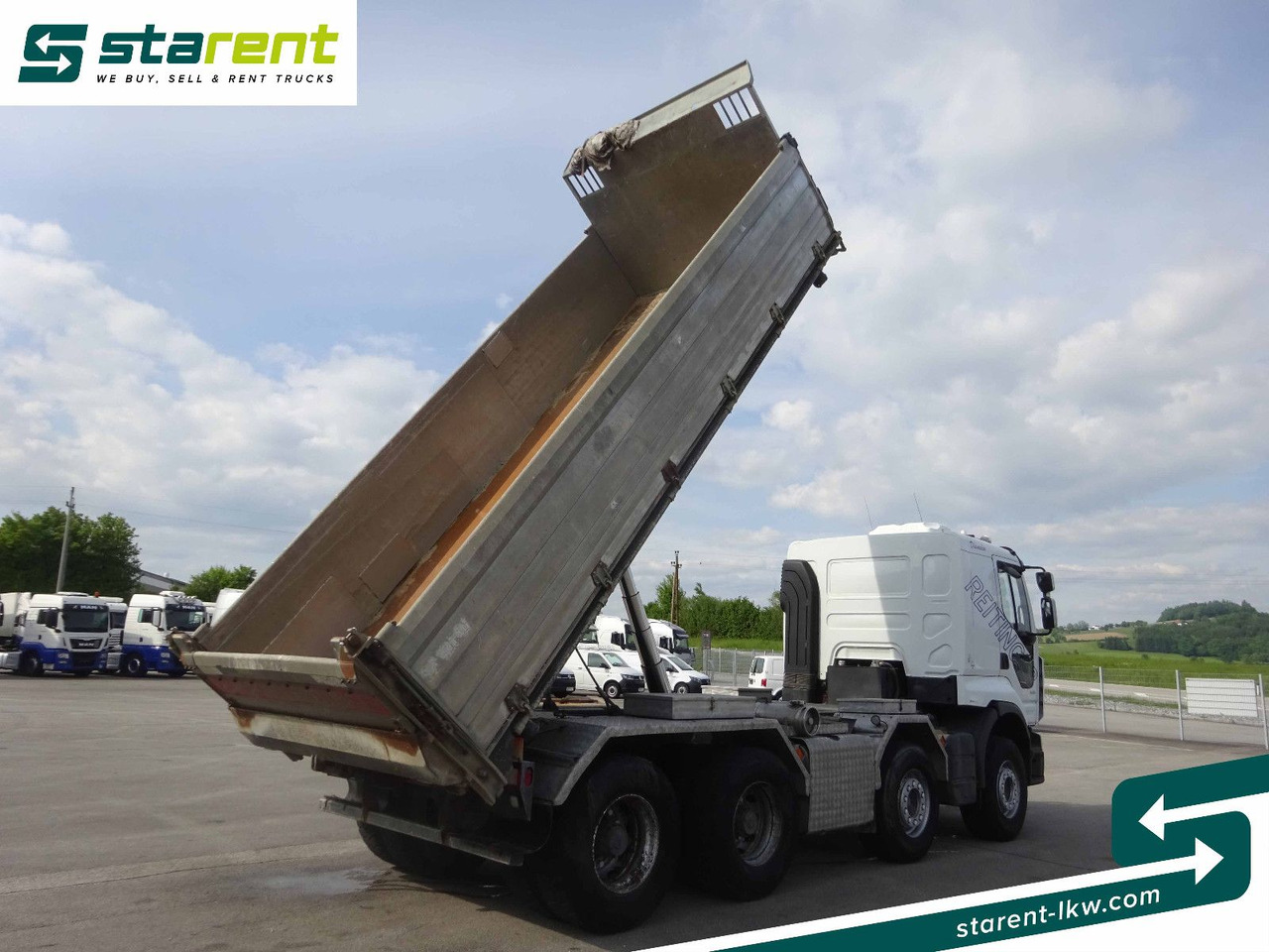 Renault Premium 450 DXi, 8x4, 3 Seitenkipper, Standklima - Самоскид вантажівка: фото 4 Renault Premium 450 DXi, 8x4, 3 Seitenkipper, Standklima - Самоскид вантажівка: фото 4