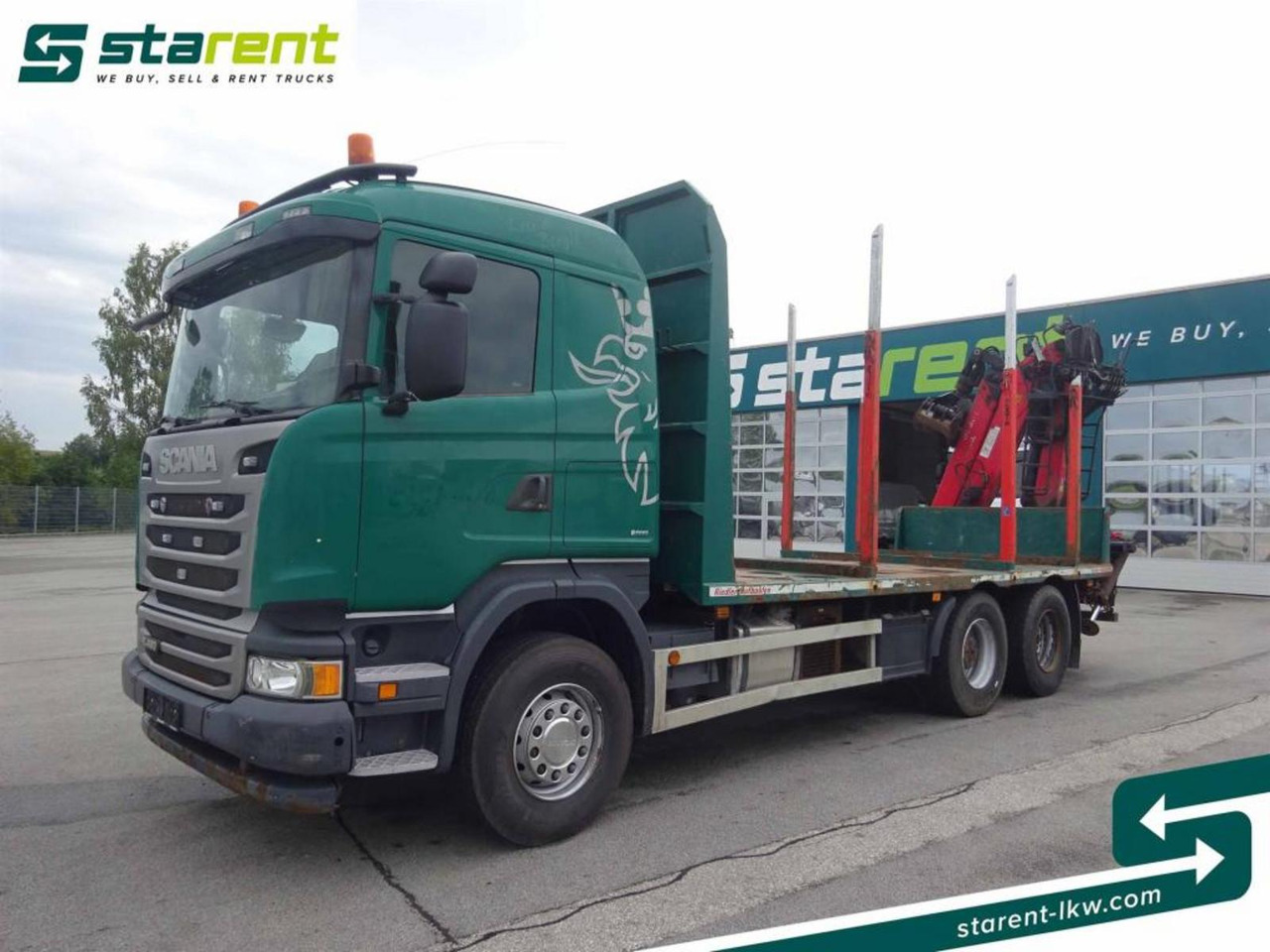 Scania R490 Holzaufbau mit Kran, Schaltgetriebe, MOTORPRO - Лісовоз: фото 1 Scania R490 Holzaufbau mit Kran, Schaltgetriebe, MOTORPRO - Лісовоз: фото 1