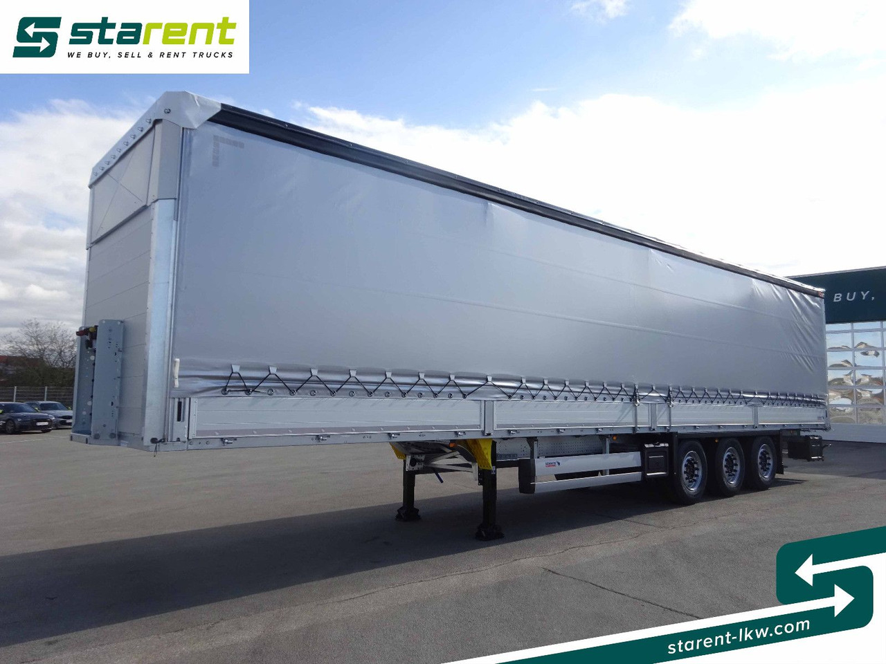 Schmitz Cargobull Tautliner, Bordwand 60cm, Hubdach, Liftachse - Тентований напівпричіп: фото 1 Schmitz Cargobull Tautliner, Bordwand 60cm, Hubdach, Liftachse - Тентований напівпричіп: фото 1