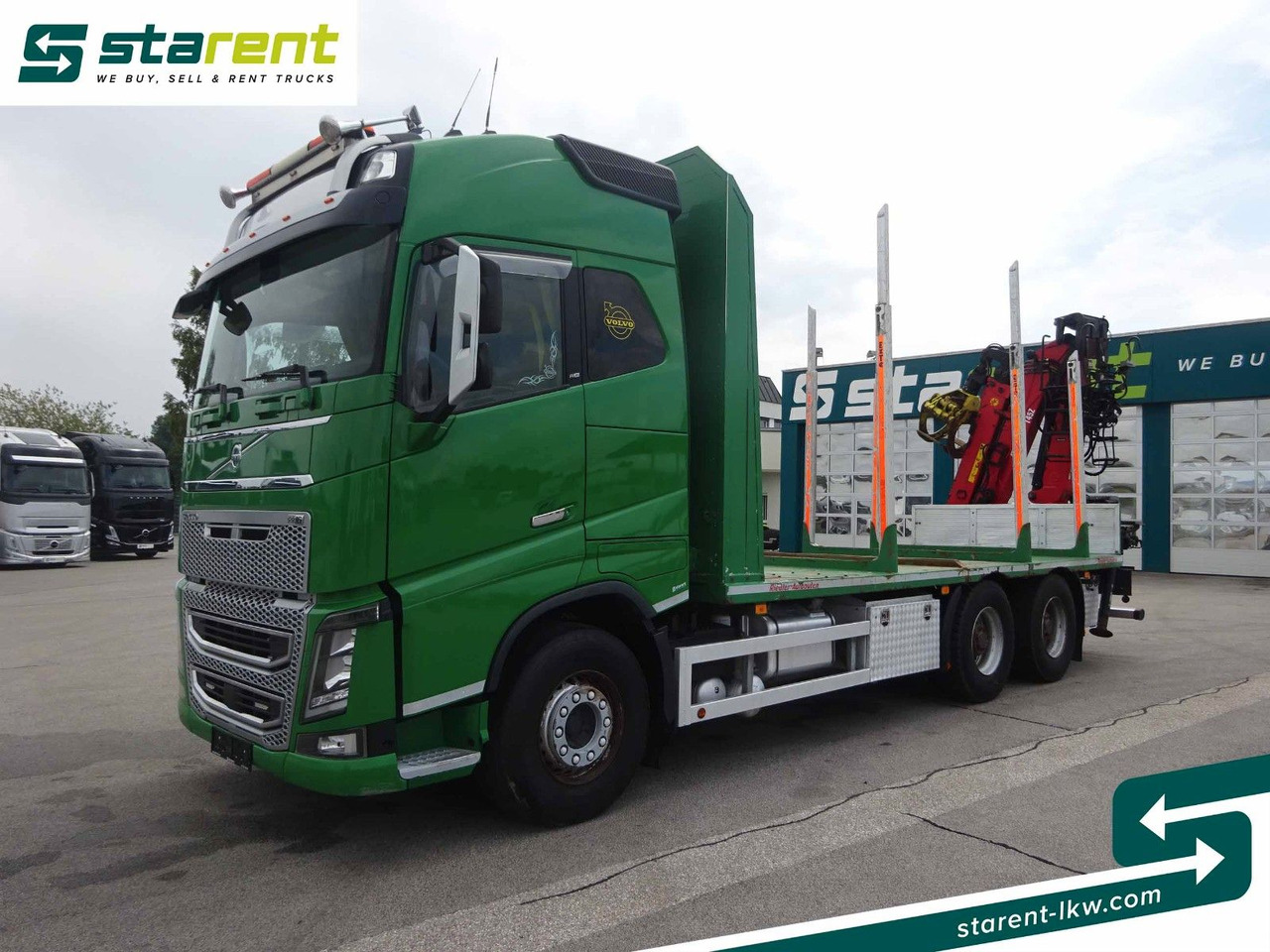Volvo FH16 550 6x4 Holzaufbau mit Kran (Loglift 145Z) - Лісовоз, Вантажівка з маніпулятором: фото 1 Volvo FH16 550 6x4 Holzaufbau mit Kran (Loglift 145Z) - Лісовоз, Вантажівка з маніпулятором: фото 1