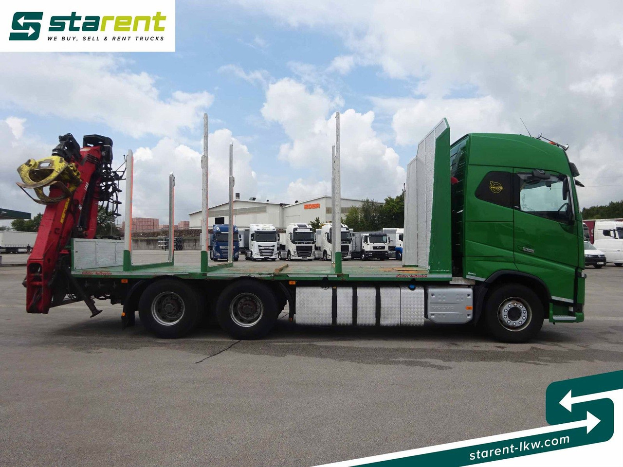Volvo FH16 550 6x4 Holzaufbau mit Kran (Loglift 145Z) - Лісовоз, Вантажівка з маніпулятором: фото 4 Volvo FH16 550 6x4 Holzaufbau mit Kran (Loglift 145Z) - Лісовоз, Вантажівка з маніпулятором: фото 4