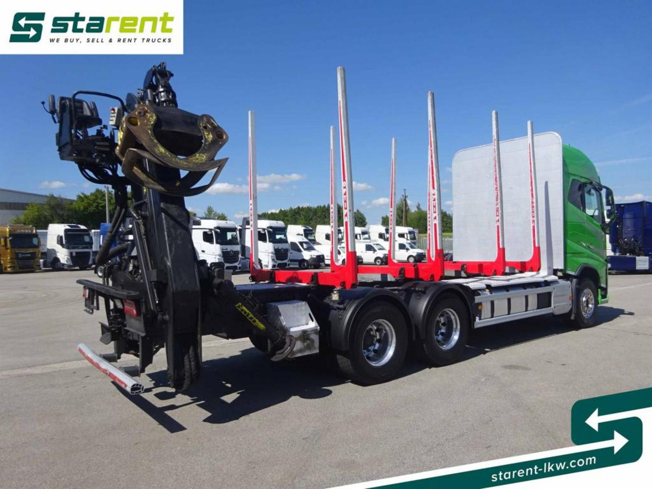 Volvo FH16 750 6x4 Holzaufbau mit Kran (Tajfun LIV120Z) - Лісовоз: фото 5 Volvo FH16 750 6x4 Holzaufbau mit Kran (Tajfun LIV120Z) - Лісовоз: фото 5