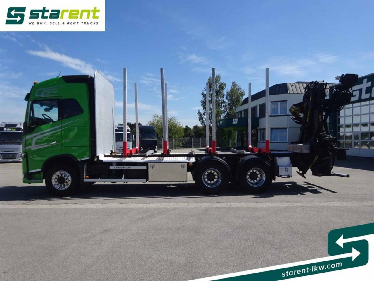 Лісовоз Volvo FH16 750 6x4 Holzaufbau mit Kran (Tajfun LIV120Z): фото 8 Лісовоз Volvo FH16 750 6x4 Holzaufbau mit Kran (Tajfun LIV120Z): фото 8