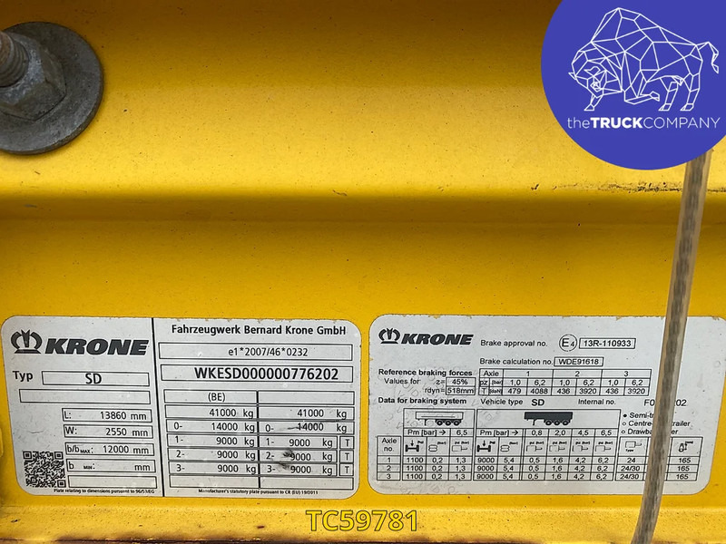 Krone - Тентований напівпричіп: фото 2 Krone - Тентований напівпричіп: фото 2