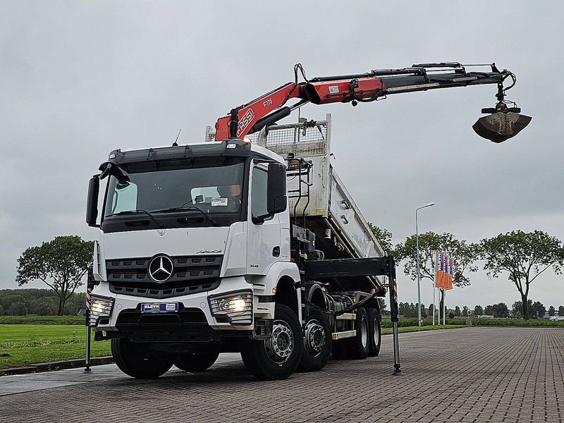 Mercedes-Benz AROCS 3243 FASSI F175A023 - Самоскид вантажівка, Вантажівка з маніпулятором: фото 1 Mercedes-Benz AROCS 3243 FASSI F175A023 - Самоскид вантажівка, Вантажівка з маніпулятором: фото 1