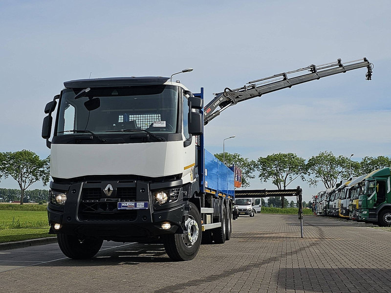Renault K 430 HIAB 188ES4 - Бортова вантажівка/ Платформа, Вантажівка з маніпулятором: фото 1 Renault K 430 HIAB 188ES4 - Бортова вантажівка/ Платформа, Вантажівка з маніпулятором: фото 1