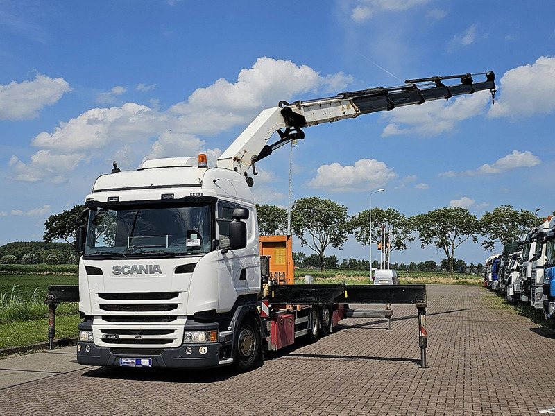 Scania R440 6X2*4 HMF 5020 K5 - Бортова вантажівка/ Платформа, Вантажівка з маніпулятором: фото 2 Scania R440 6X2*4 HMF 5020 K5 - Бортова вантажівка/ Платформа, Вантажівка з маніпулятором: фото 2