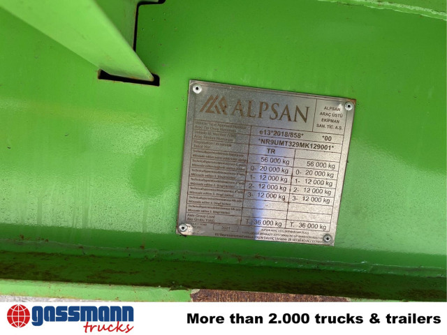 ALPSAN 56t, hydr. Rampen, Verbr. auf 3m - Низькорамна платформа напівпричіп: фото 4 ALPSAN 56t, hydr. Rampen, Verbr. auf 3m - Низькорамна платформа напівпричіп: фото 4