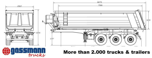 Новий Самоскид напівпричіп Euro ATM 27, HARDOX Stahlmulde ca. 27m³,: фото 6 Новий Самоскид напівпричіп Euro ATM 27, HARDOX Stahlmulde ca. 27m³,: фото 6
