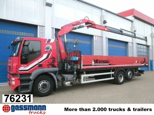 Iveco AT260S31Y/P 6x2 mit Kran Copma 150.3 - Бортова вантажівка/ Платформа, Вантажівка з маніпулятором: фото 1 Iveco AT260S31Y/P 6x2 mit Kran Copma 150.3 - Бортова вантажівка/ Платформа, Вантажівка з маніпулятором: фото 1