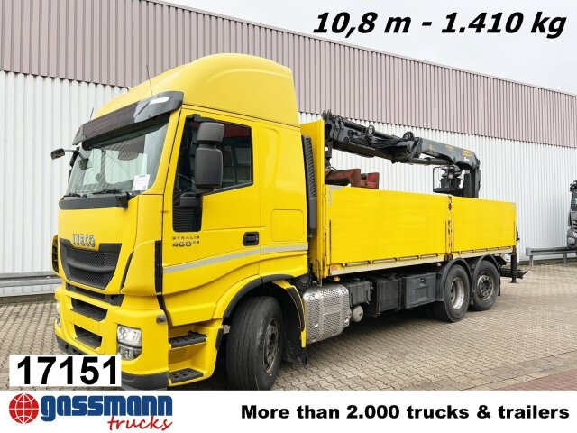 Iveco Stralis AS260SY48 6x2/4, Kran Palfinger PK18001L - Бортова вантажівка/ Платформа, Вантажівка з маніпулятором: фото 1 Iveco Stralis AS260SY48 6x2/4, Kran Palfinger PK18001L - Бортова вантажівка/ Платформа, Вантажівка з маніпулятором: фото 1