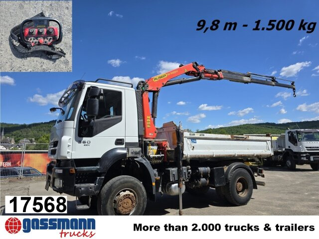 Iveco Trakker AD190T36W/T 4x4 mit Kran Palfinger PK - Самоскид вантажівка, Вантажівка з маніпулятором: фото 1 Iveco Trakker AD190T36W/T 4x4 mit Kran Palfinger PK - Самоскид вантажівка, Вантажівка з маніпулятором: фото 1
