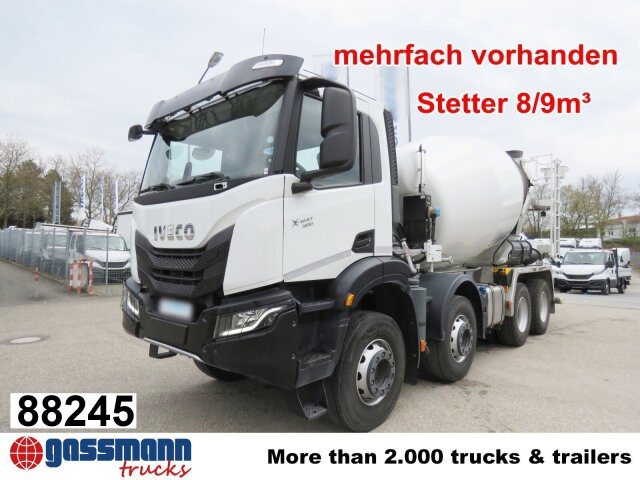 Iveco X-Way AD360X40BZ 8x4, Stetter 8/9m³ - Автобетонозмішувач: фото 1 Iveco X-Way AD360X40BZ 8x4, Stetter 8/9m³ - Автобетонозмішувач: фото 1