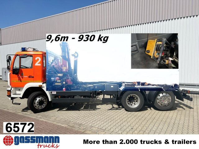 MAN 25/18.284 6x2-4 LL,Kran HMF 1113 K3, Funk, - Гаковий мультиліфт вантажівка, Вантажівка з маніпулятором: фото 1 MAN 25/18.284 6x2-4 LL,Kran HMF 1113 K3, Funk, - Гаковий мультиліфт вантажівка, Вантажівка з маніпулятором: фото 1