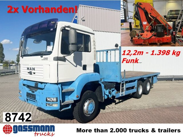 MAN TGA 26.310 6X6 BB, Kran PALFINGER PK 23002 C, - Бортова вантажівка/ Платформа, Вантажівка з маніпулятором: фото 1 MAN TGA 26.310 6X6 BB, Kran PALFINGER PK 23002 C, - Бортова вантажівка/ Платформа, Вантажівка з маніпулятором: фото 1