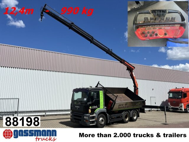 MAN TGA 26.363 6x4 BB, PK 16502 C Kran, absattelbar, - Самоскид вантажівка, Вантажівка з маніпулятором: фото 1 MAN TGA 26.363 6x4 BB, PK 16502 C Kran, absattelbar, - Самоскид вантажівка, Вантажівка з маніпулятором: фото 1