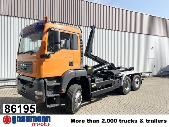 MAN TGA 28.350 6X4-4 BL, Lift-/Lenkachse, Meiller - Гаковий мультиліфт вантажівка: фото 1 MAN TGA 28.350 6X4-4 BL, Lift-/Lenkachse, Meiller - Гаковий мультиліфт вантажівка: фото 1