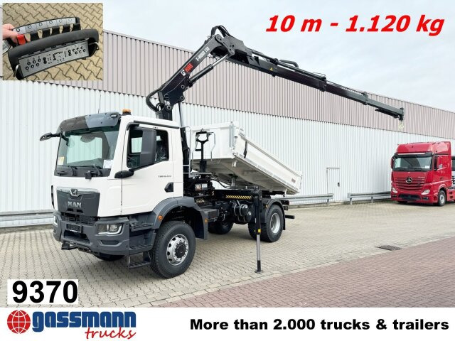 MAN TGM 18.320 4X4 BB CH mit Kran Hiab X-HiDuo - Самоскид вантажівка, Вантажівка з маніпулятором: фото 1 MAN TGM 18.320 4X4 BB CH mit Kran Hiab X-HiDuo - Самоскид вантажівка, Вантажівка з маніпулятором: фото 1