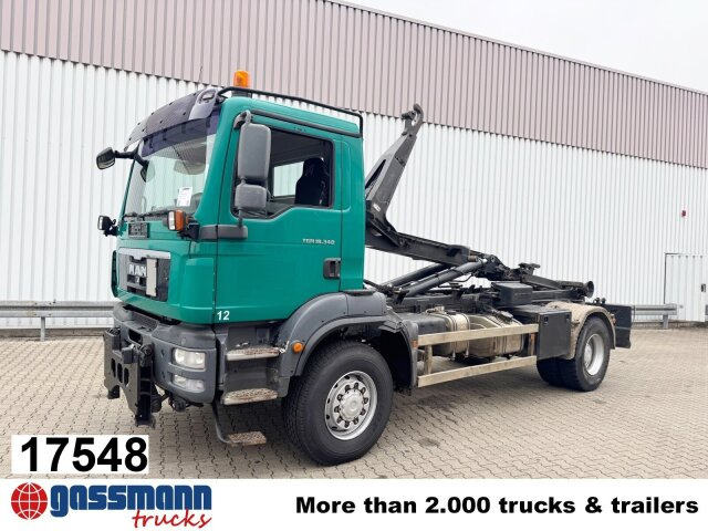 MAN TGM 18.340 4x4 BB, Hiab LHT 19046 Abrollkipper, - Гаковий мультиліфт вантажівка: фото 1 MAN TGM 18.340 4x4 BB, Hiab LHT 19046 Abrollkipper, - Гаковий мультиліфт вантажівка: фото 1