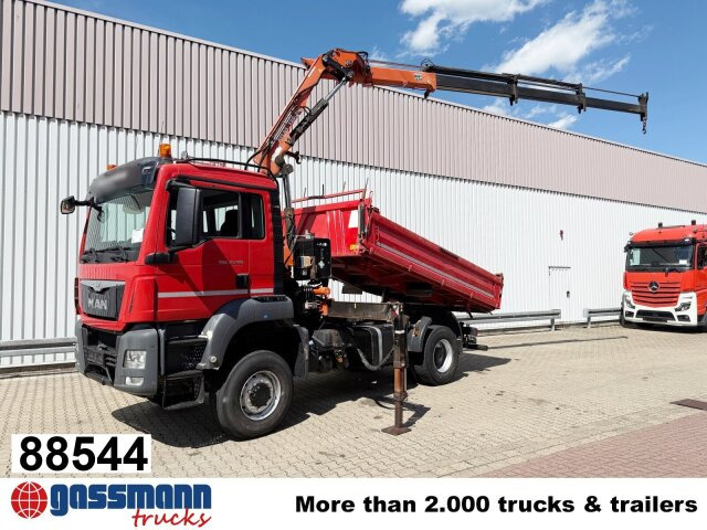 MAN TGS 18.400 4x4 BB, Navi, Kran Atlas 120.2E-A3L, - Самоскид вантажівка, Вантажівка з маніпулятором: фото 1 MAN TGS 18.400 4x4 BB, Navi, Kran Atlas 120.2E-A3L, - Самоскид вантажівка, Вантажівка з маніпулятором: фото 1