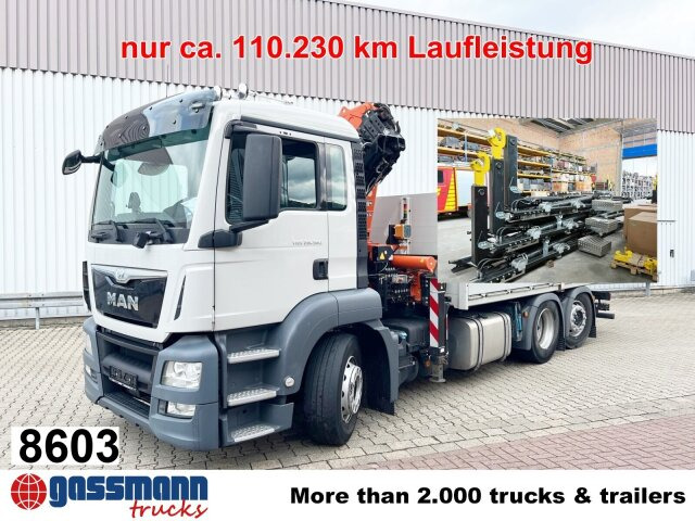 MAN TGS 26.360/400 6x2-4 BL, Lenk-/Lift, Kran Atlas - Гаковий мультиліфт вантажівка, Вантажівка з маніпулятором: фото 1 MAN TGS 26.360/400 6x2-4 BL, Lenk-/Lift, Kran Atlas - Гаковий мультиліфт вантажівка, Вантажівка з маніпулятором: фото 1