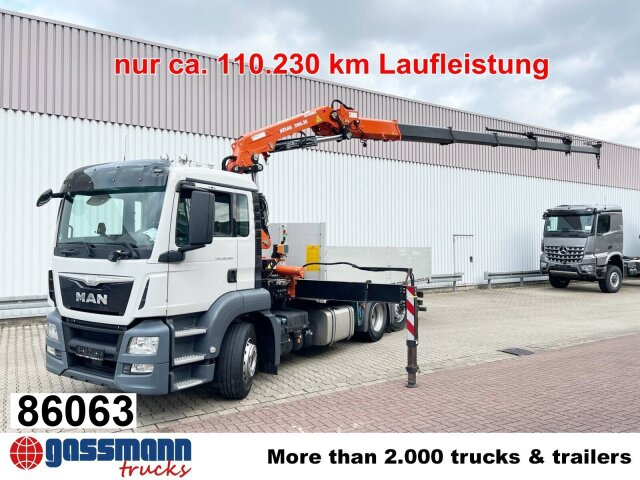 MAN TGS 26.360/400 6x2-4 BL, Lenk-/Lift, Kran Atlas - Бортова вантажівка/ Платформа, Вантажівка з маніпулятором: фото 1 MAN TGS 26.360/400 6x2-4 BL, Lenk-/Lift, Kran Atlas - Бортова вантажівка/ Платформа, Вантажівка з маніпулятором: фото 1