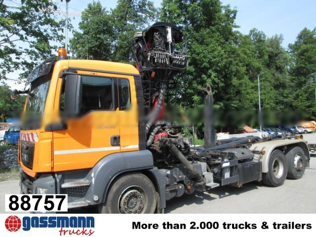 MAN TGS 26.400 6x2-4 BL, Lenk-/Liftachse, Kran - Гаковий мультиліфт вантажівка, Вантажівка з маніпулятором: фото 1 MAN TGS 26.400 6x2-4 BL, Lenk-/Liftachse, Kran - Гаковий мультиліфт вантажівка, Вантажівка з маніпулятором: фото 1