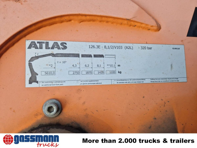 MAN TGS 28.440 6x2-4 BL, Atlas Kran VDL - Гаковий мультиліфт вантажівка, Вантажівка з маніпулятором: фото 3 MAN TGS 28.440 6x2-4 BL, Atlas Kran VDL - Гаковий мультиліфт вантажівка, Вантажівка з маніпулятором: фото 3