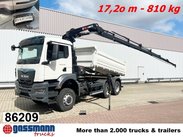 MAN TGS 33.430 6x6 BB CH mit Kran Hiab X-HiDuo 228 - Гаковий мультиліфт вантажівка, Вантажівка з маніпулятором: фото 1 MAN TGS 33.430 6x6 BB CH mit Kran Hiab X-HiDuo 228 - Гаковий мультиліфт вантажівка, Вантажівка з маніпулятором: фото 1