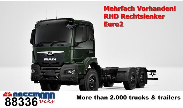 MAN TGS 33.440 6x6 BB CH RHD, Euro2, Rechtslenker, - Вантажівка шасі: фото 1 MAN TGS 33.440 6x6 BB CH RHD, Euro2, Rechtslenker, - Вантажівка шасі: фото 1
