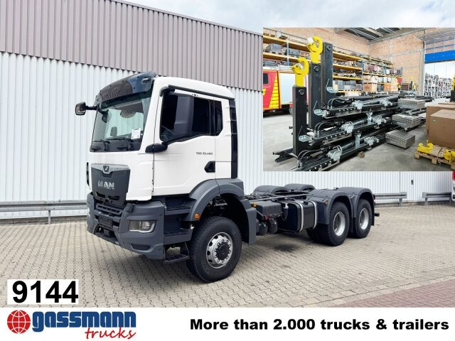 MAN TGS 33.480 6x6 BB CH, Hohe Bauart, Nebenantrieb - Гаковий мультиліфт вантажівка: фото 1 MAN TGS 33.480 6x6 BB CH, Hohe Bauart, Nebenantrieb - Гаковий мультиліфт вантажівка: фото 1