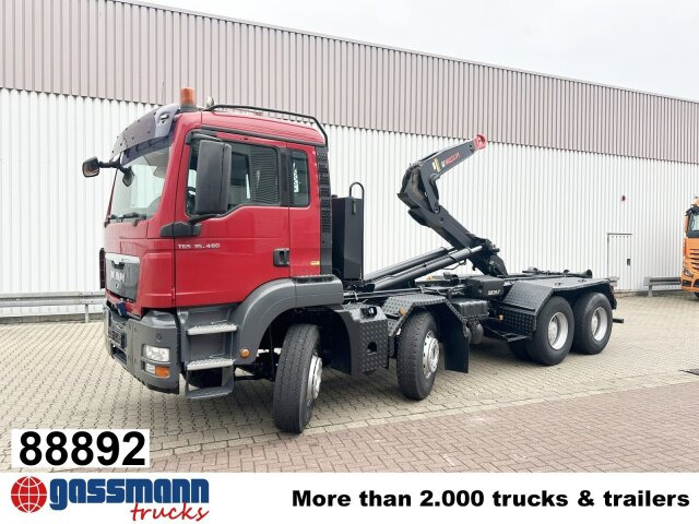 MAN TGS 35.400 8x4 BL, Schub-Knick bis 6,5m - Гаковий мультиліфт вантажівка: фото 1 MAN TGS 35.400 8x4 BL, Schub-Knick bis 6,5m - Гаковий мультиліфт вантажівка: фото 1
