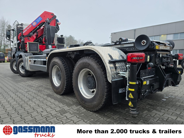 MAN TGS 35.480 8X4 BL, Intarder, Kran HMF 3220-K6, - Гаковий мультиліфт вантажівка, Вантажівка з маніпулятором: фото 4 MAN TGS 35.480 8X4 BL, Intarder, Kran HMF 3220-K6, - Гаковий мультиліфт вантажівка, Вантажівка з маніпулятором: фото 4