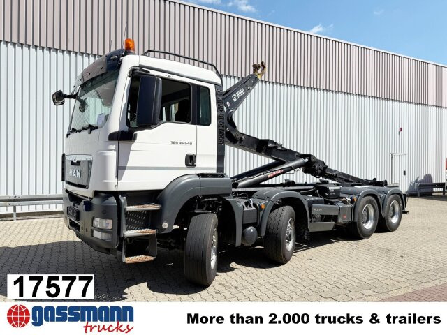 MAN TGS 35.540 8x6H BL, HydroDrive, PriTrader, Hiab - Гаковий мультиліфт вантажівка: фото 1 MAN TGS 35.540 8x6H BL, HydroDrive, PriTrader, Hiab - Гаковий мультиліфт вантажівка: фото 1