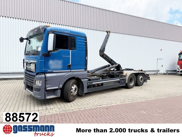MAN TGX 26.580 6x2-4 BL, Intarder, Lenk-/Liftachse, - Гаковий мультиліфт вантажівка: фото 1 MAN TGX 26.580 6x2-4 BL, Intarder, Lenk-/Liftachse, - Гаковий мультиліфт вантажівка: фото 1