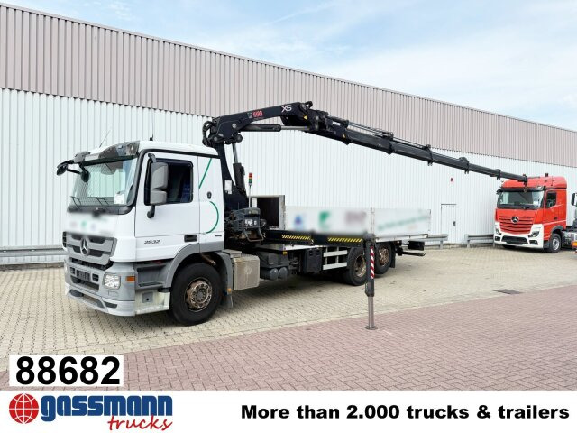 Mercedes-Benz Actros 2532 L 6x2, Liftachse, Kran Hiab 244EP-5 - Бортова вантажівка/ Платформа, Вантажівка з маніпулятором: фото 1 Mercedes-Benz Actros 2532 L 6x2, Liftachse, Kran Hiab 244EP-5 - Бортова вантажівка/ Платформа, Вантажівка з маніпулятором: фото 1
