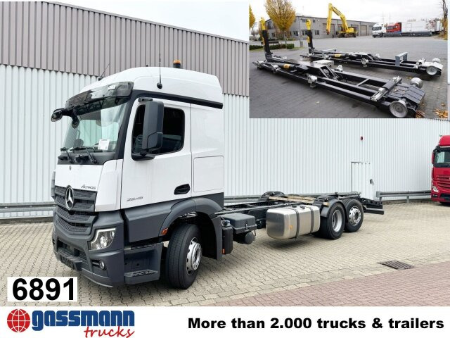 Mercedes-Benz Actros 2545 L 6x2, Lenk-/Liftachse, StreamSpace, - Гаковий мультиліфт вантажівка: фото 1 Mercedes-Benz Actros 2545 L 6x2, Lenk-/Liftachse, StreamSpace, - Гаковий мультиліфт вантажівка: фото 1