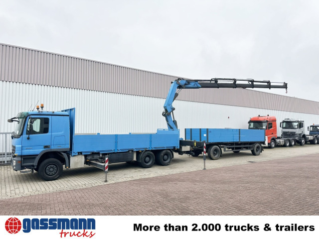Mercedes-Benz Actros 2741 L 6x4, Twist-Lock ausz. auf 3m, - Бортова вантажівка/ Платформа, Вантажівка з маніпулятором: фото 3 Mercedes-Benz Actros 2741 L 6x4, Twist-Lock ausz. auf 3m, - Бортова вантажівка/ Платформа, Вантажівка з маніпулятором: фото 3