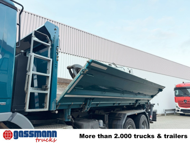 Mercedes-Benz Actros 3348 K 6x4, beidseitig Bormatik, Heckkran - Самоскид вантажівка, Вантажівка з маніпулятором: фото 3 Mercedes-Benz Actros 3348 K 6x4, beidseitig Bormatik, Heckkran - Самоскид вантажівка, Вантажівка з маніпулятором: фото 3