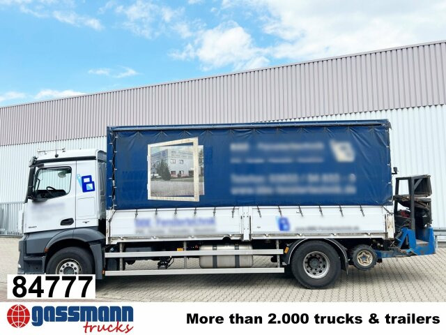 Mercedes-Benz Antos 1840 L 4x2, Aufnahme für Mitnahmestapler - Бортова вантажівка/ Платформа: фото 1 Mercedes-Benz Antos 1840 L 4x2, Aufnahme für Mitnahmestapler - Бортова вантажівка/ Платформа: фото 1