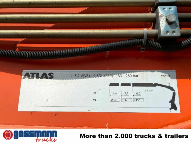 Mercedes-Benz Arocs 2545 L/6x2/4, Atlas Kran, 145.2-A19 VB, - Бортова вантажівка/ Платформа, Вантажівка з маніпулятором: фото 3 Mercedes-Benz Arocs 2545 L/6x2/4, Atlas Kran, 145.2-A19 VB, - Бортова вантажівка/ Платформа, Вантажівка з маніпулятором: фото 3