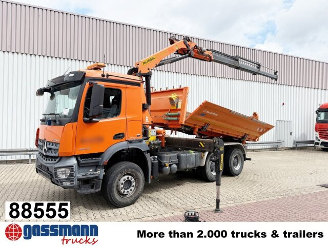 Mercedes-Benz Arocs 2643 K 6x4, Navi, Bordmatik, Kran - Самоскид вантажівка, Вантажівка з маніпулятором: фото 1 Mercedes-Benz Arocs 2643 K 6x4, Navi, Bordmatik, Kran - Самоскид вантажівка, Вантажівка з маніпулятором: фото 1